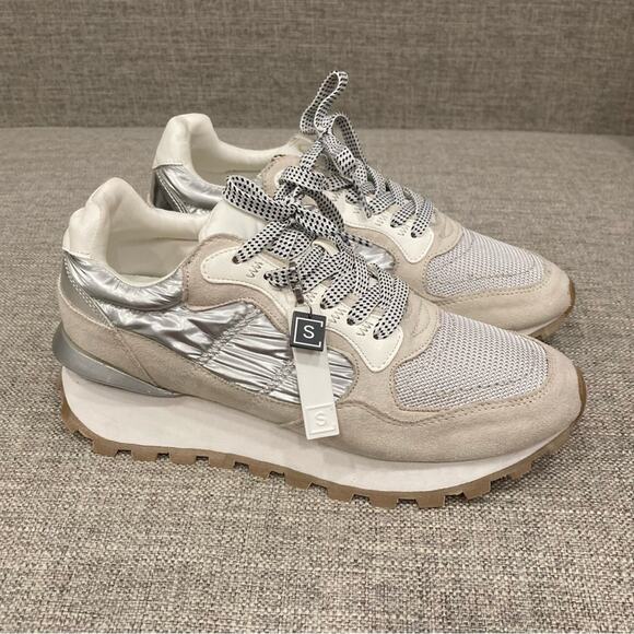ShuShop Shoes - NEW Shu Shop Phoebe Women’s Sneakers in Silver Brand New in Box size 8.5